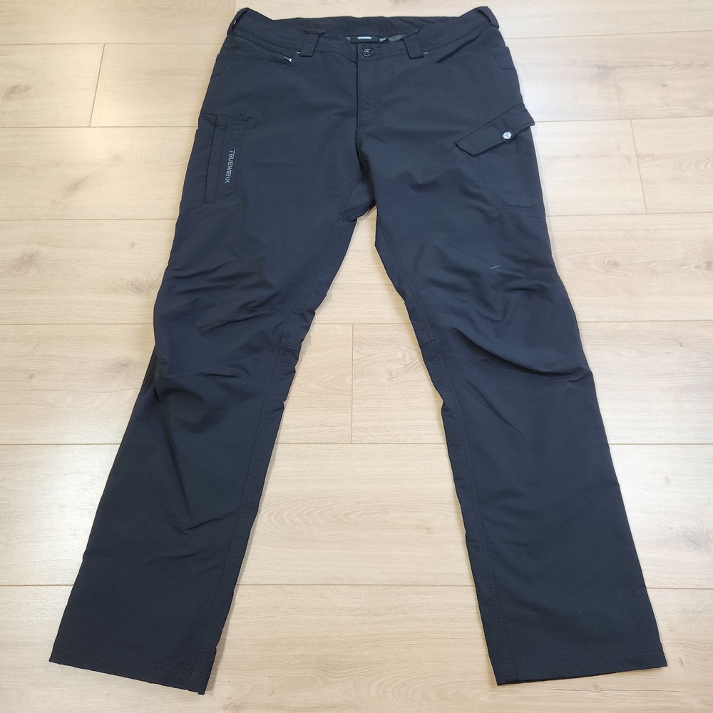 Truewerk T2 Werkpants Mens 38x34 Black Cargo Stretch Workwear Outdoor